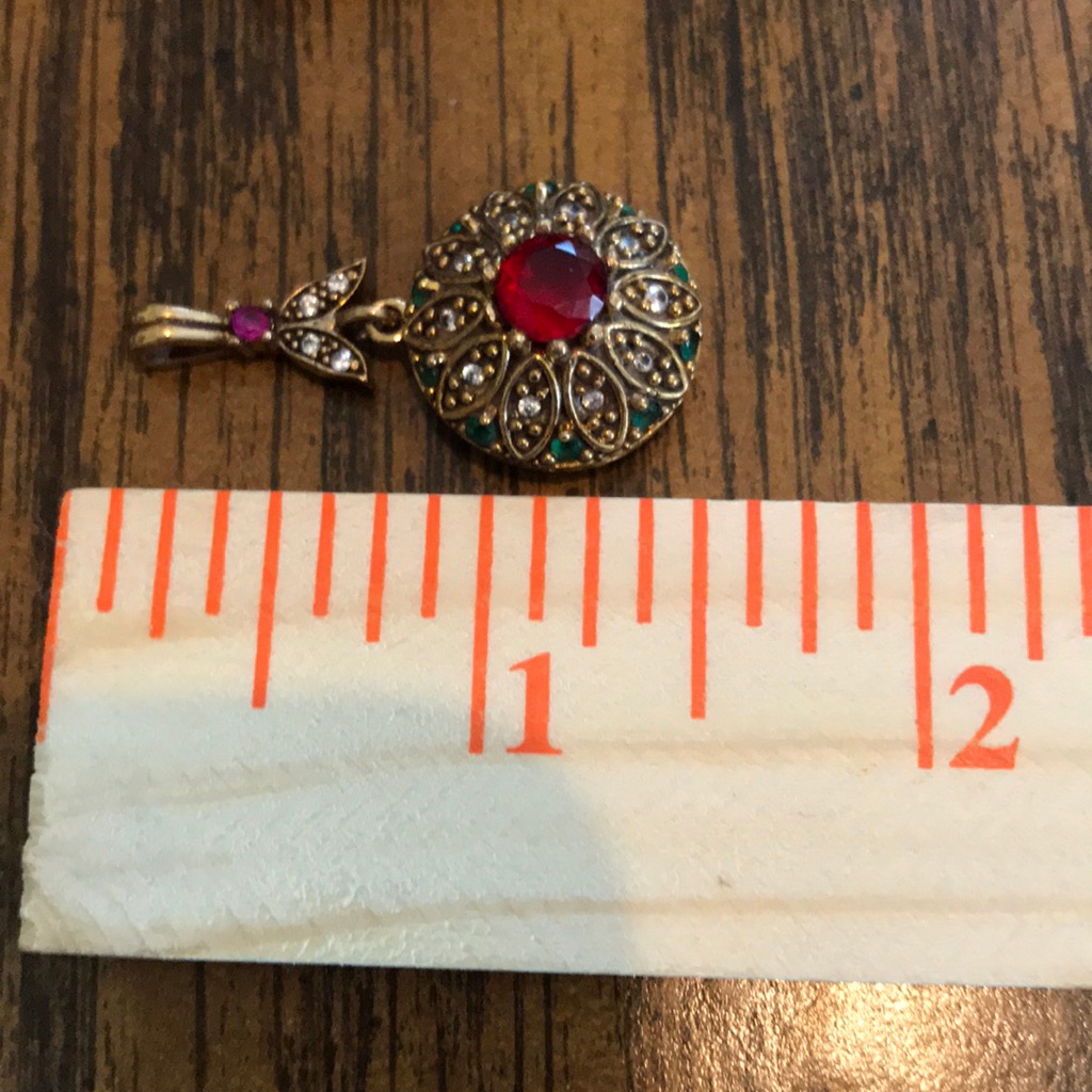 Sterling Silver Ruby Pendant